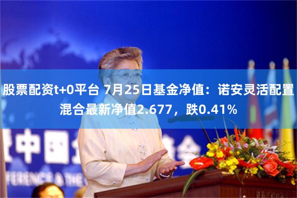 股票配资t+0平台 7月25日基金净值：诺安灵活配置混合最新净值2.677，跌0.41%