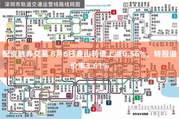 配资融券交易 8月6日鹿山转债上涨0.56%，转股溢价率3.61%