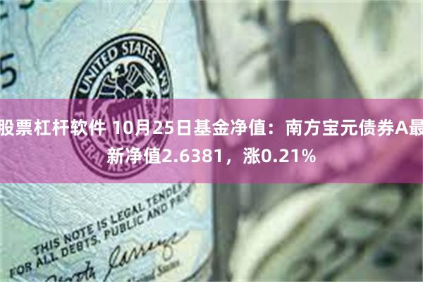 股票杠杆软件 10月25日基金净值：南方宝元债券A最新净值2.6381，涨0.21%